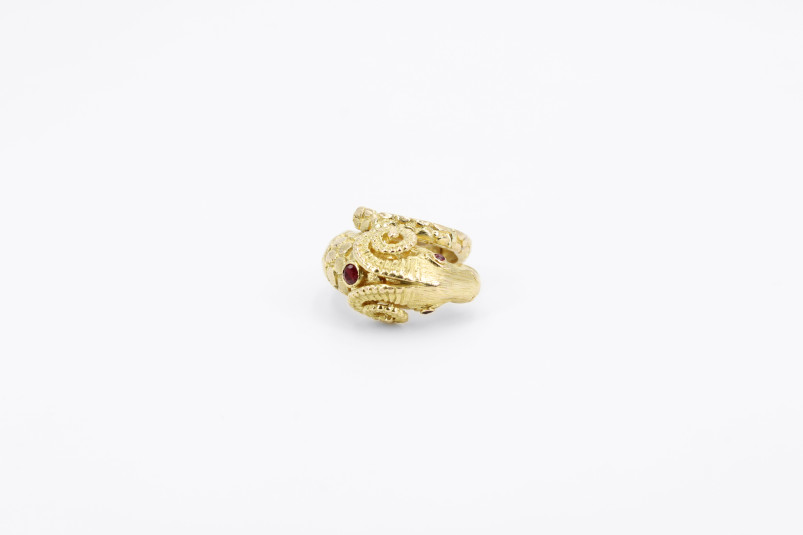 Anillo de oro de 18k. de segunda mano. Joyería de ocasión | ROYALHYSTERIA