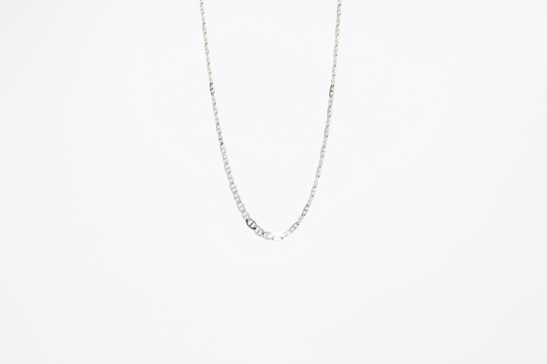 Cadena de oro blanco de 18k. de segunda mano. Joyería de ocasión | ROYALHYSTERIA