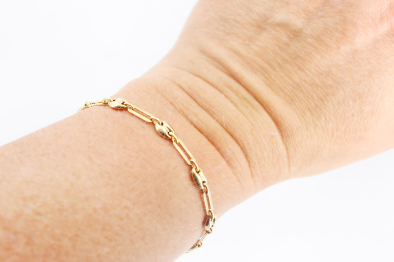 Pulsera de oro de 18k. de segunda mano. Joyería de ocasión | ROYALHYSTERIA