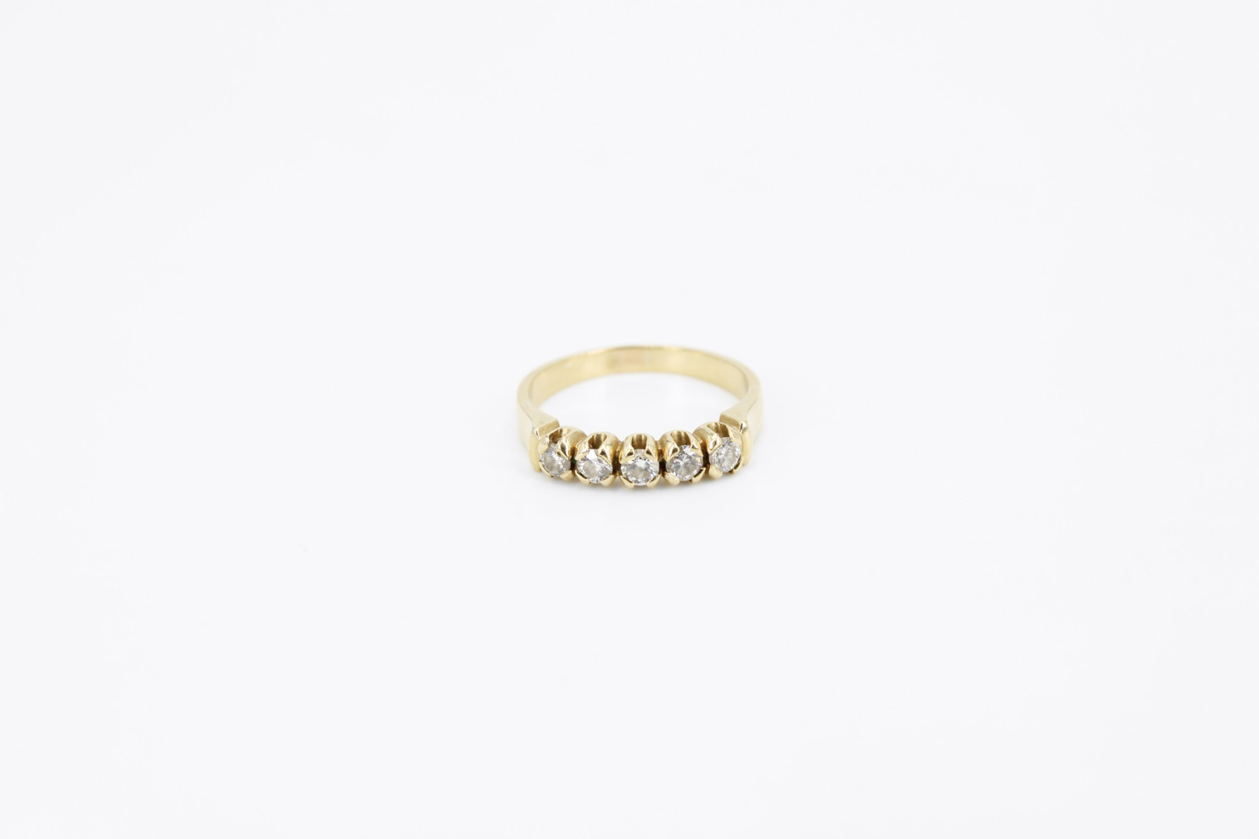 Anillo de oro de 18k con diamantes. de segunda mano. Joyería de ocasión | ROYALHYSTERIA