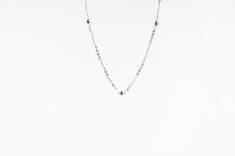 Cadena de oro blanco de 18k. de segunda mano. Joyería de ocasión | ROYALHYSTERIA
