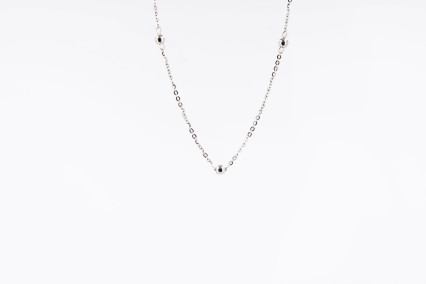Cadena de oro blanco de 18k. de segunda mano. Joyería de ocasión | ROYALHYSTERIA