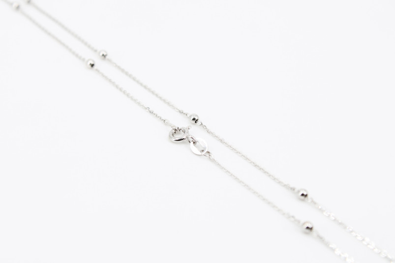Cadena de oro blanco de 18k. de segunda mano. Joyería de ocasión | ROYALHYSTERIA