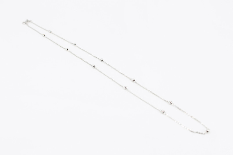 Cadena de oro blanco de 18k. de segunda mano. Joyería de ocasión | ROYALHYSTERIA