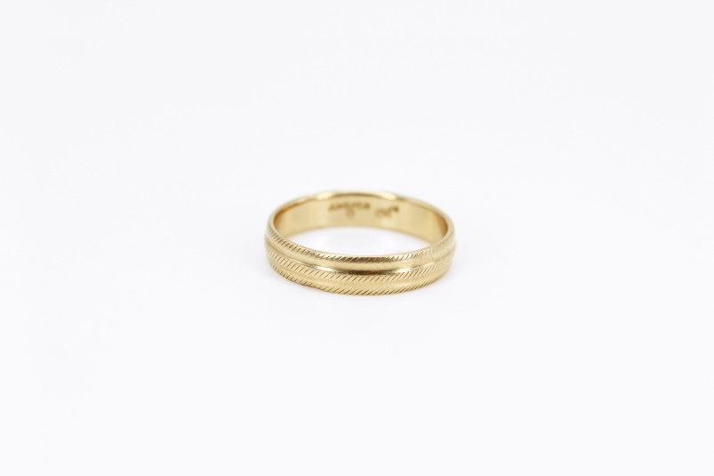 Alianza de oro de 18k. de segunda mano. Joyería de ocasión | ROYALHYSTERIA