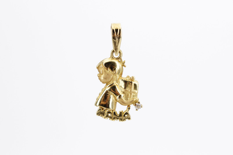 Colgante de oro de 18k. de segunda mano. Joyería de ocasión | ROYALHYSTERIA