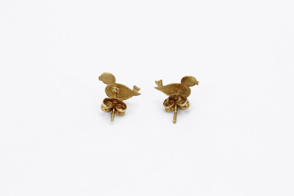 Pendiente de oro de 18k. de segunda mano. Joyería de ocasión | ROYALHYSTERIA