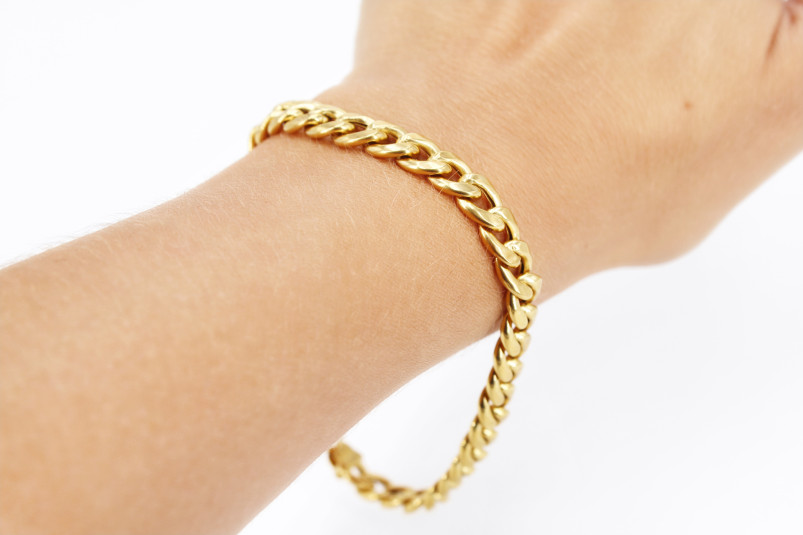 Pulsera de oro de 18k. de segunda mano. Joyería de ocasión | ROYALHYSTERIA
