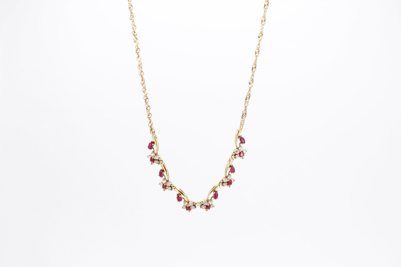 Collar de oro de 18k. de segunda mano. Joyería de ocasión | ROYALHYSTERIA