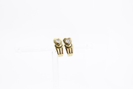 Pendiente de oro de 18k. de segunda mano. Joyería de ocasión | ROYALHYSTERIA