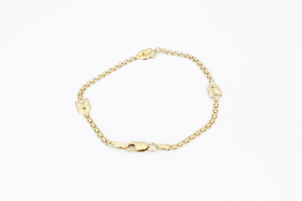 Pulsera de oro de 18k. de segunda mano. Joyería de ocasión | ROYALHYSTERIA