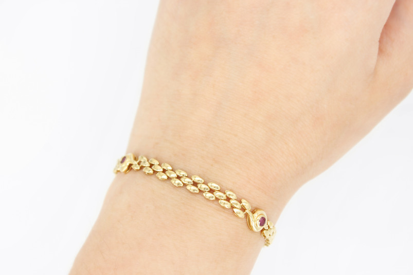 Pulsera de oro de 18k. de segunda mano. Joyería de ocasión | ROYALHYSTERIA