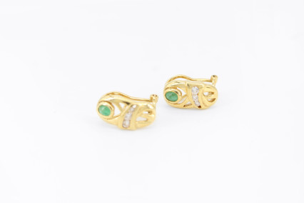 Pendiente de oro de 18k. de segunda mano. Joyería de ocasión | ROYALHYSTERIA