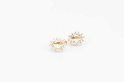Pendiente de oro de 18k. de segunda mano. Joyería de ocasión | ROYALHYSTERIA