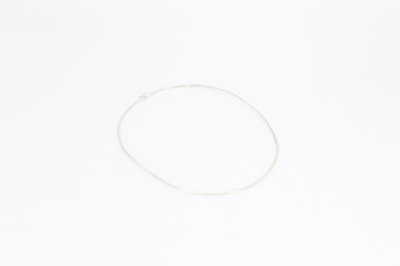 Gargantilla de oro blanco de 18k. de segunda mano. Joyería de ocasión | ROYALHYSTERIA