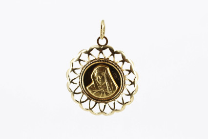 Colgante de oro de 18k. de segunda mano. Joyería de ocasión | ROYALHYSTERIA