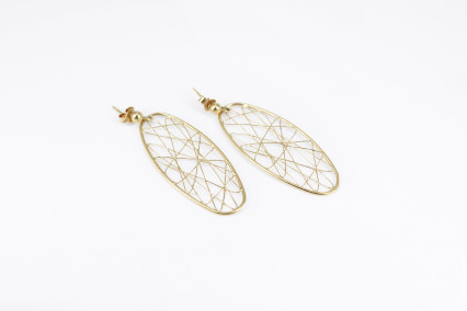 Pendiente de oro de 18k. de segunda mano. Joyería de ocasión | ROYALHYSTERIA