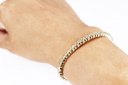 Caña de oro de 18k. de segunda mano. Joyería de ocasión | ROYALHYSTERIA