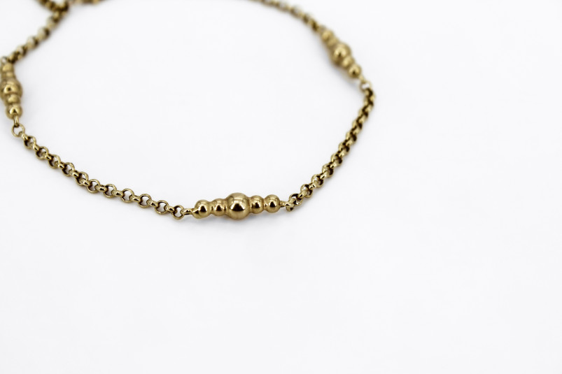 Pulsera de oro de 18k. de segunda mano. Joyería de ocasión | ROYALHYSTERIA
