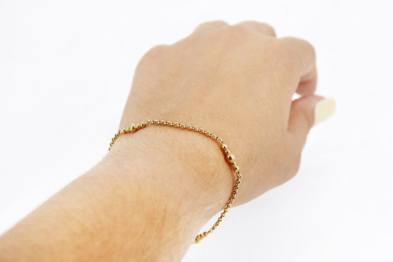 Pulsera de oro de 18k. de segunda mano. Joyería de ocasión | ROYALHYSTERIA