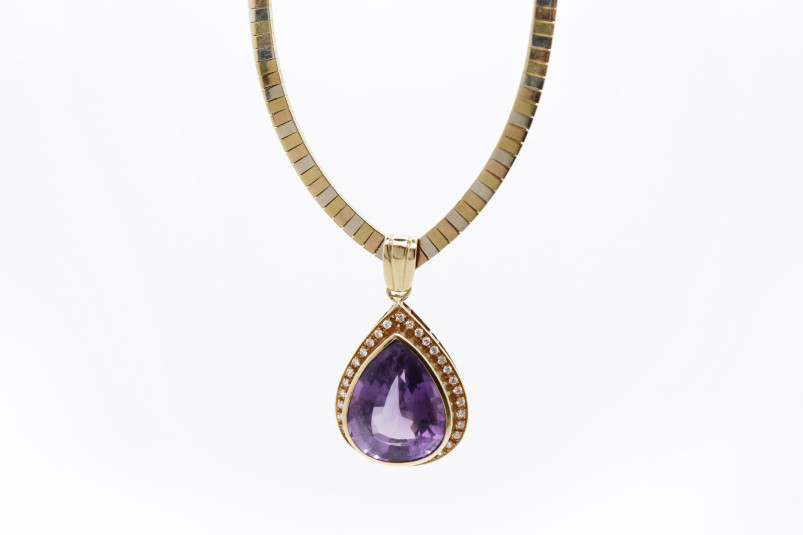 Cadena de oro combinado de 18k. de segunda mano. Joyería de ocasión | ROYALHYSTERIA