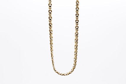 Cadena de oro combinado de 18k. de segunda mano. Joyería de ocasión | ROYALHYSTERIA
