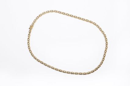 Cadena de oro combinado de 18k. de segunda mano. Joyería de ocasión | ROYALHYSTERIA