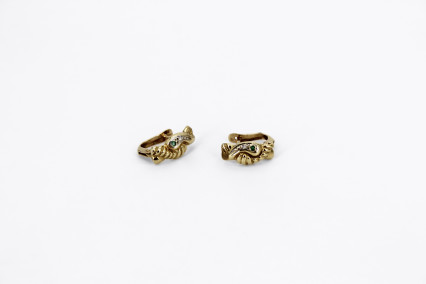 Pendiente de oro de 18k. de segunda mano. Joyería de ocasión | ROYALHYSTERIA
