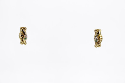 Pendiente de oro de 18k. de segunda mano. Joyería de ocasión | ROYALHYSTERIA
