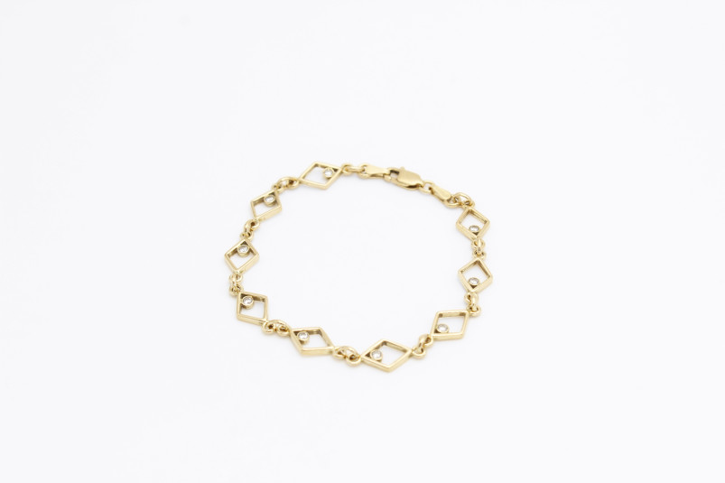 Pulsera de oro de 18k. de segunda mano. Joyería de ocasión | ROYALHYSTERIA