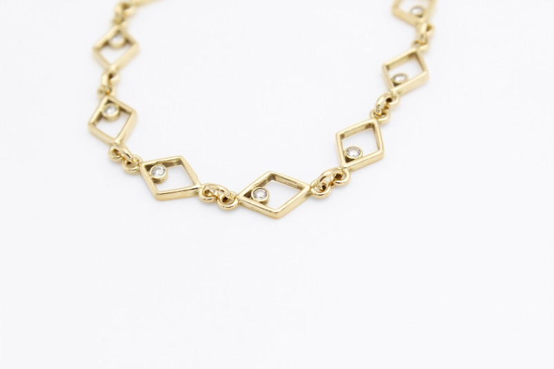 Pulsera de oro de 18k. de segunda mano. Joyería de ocasión | ROYALHYSTERIA