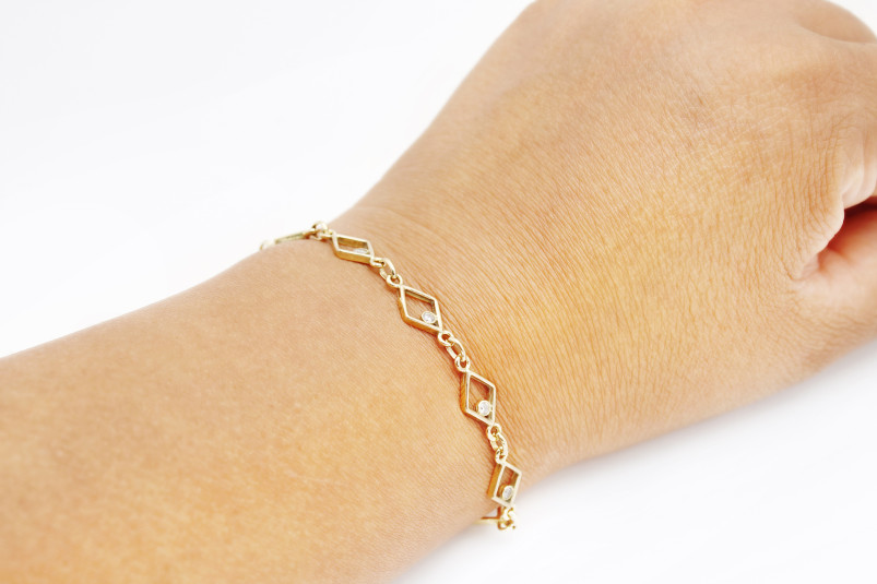 Pulsera de oro de 18k. de segunda mano. Joyería de ocasión | ROYALHYSTERIA