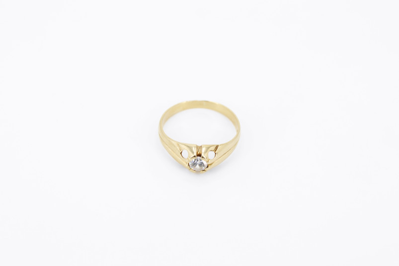 Solitario de oro de 18k. de segunda mano. Joyería de ocasión | ROYALHYSTERIA