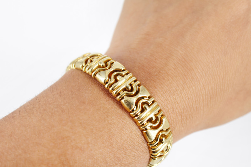 Pulsera de oro de 18k. de segunda mano. Joyería de ocasión | ROYALHYSTERIA