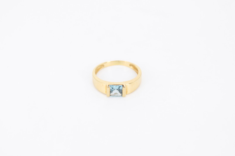 Solitario de oro de 18k. de segunda mano. Joyería de ocasión | ROYALHYSTERIA