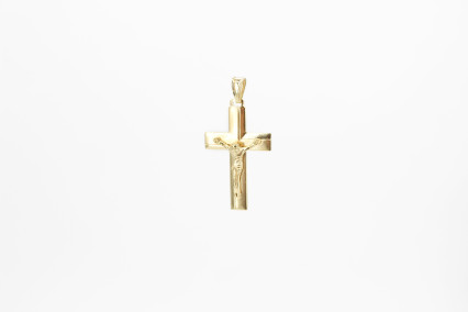 Cruz de oro de 18k. de segunda mano. Joyería de ocasión | ROYALHYSTERIA