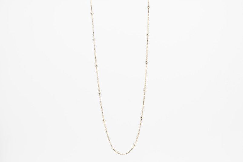 Gargantilla de oro combinado de 18k. de segunda mano. Joyería de ocasión | ROYALHYSTERIA
