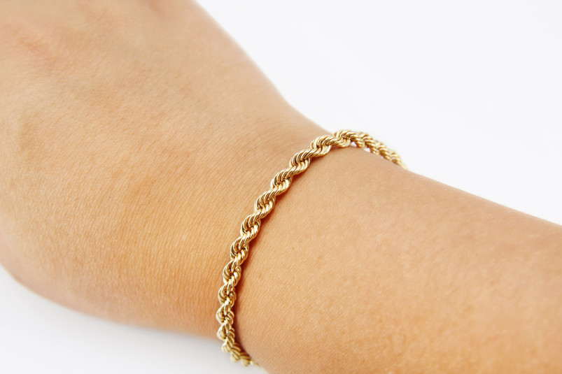Pulsera de oro de 18k. de segunda mano. Joyería de ocasión | ROYALHYSTERIA