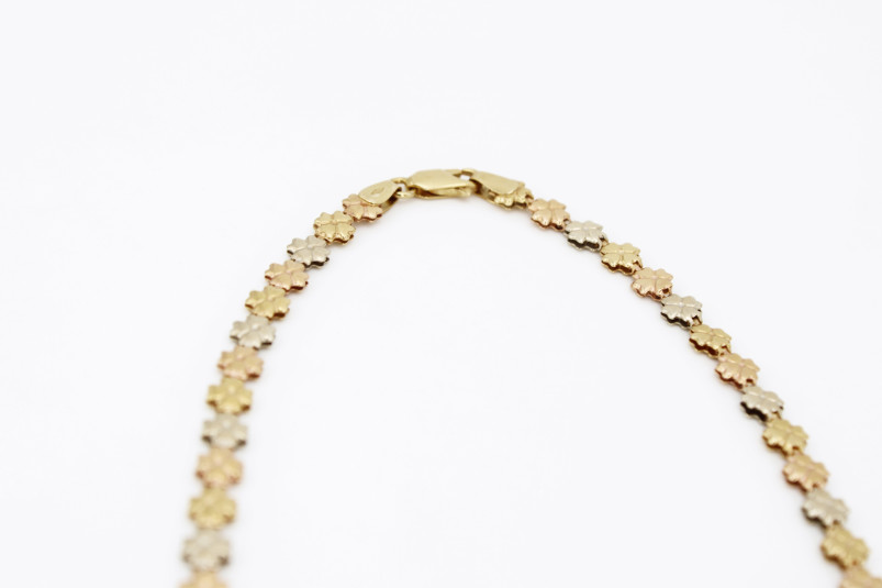 Cadena de oro combinado de 18k. de segunda mano. Joyería de ocasión | ROYALHYSTERIA
