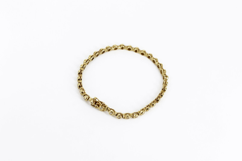 Pulsera de oro de 18k. de segunda mano. Joyería de ocasión | ROYALHYSTERIA
