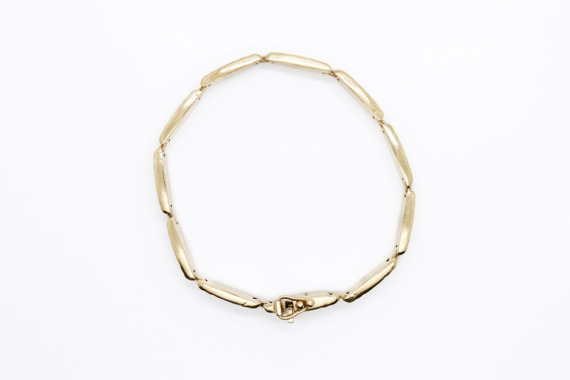 Pulsera de oro combinado de 18k. de segunda mano. Joyería de ocasión | ROYALHYSTERIA
