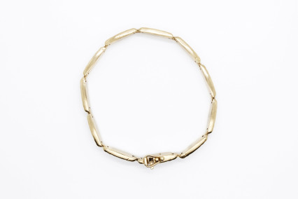Pulsera de oro combinado de 18k. de segunda mano. Joyería de ocasión | ROYALHYSTERIA