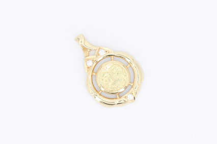 Colgante de oro de 18k. de segunda mano. Joyería de ocasión | ROYALHYSTERIA
