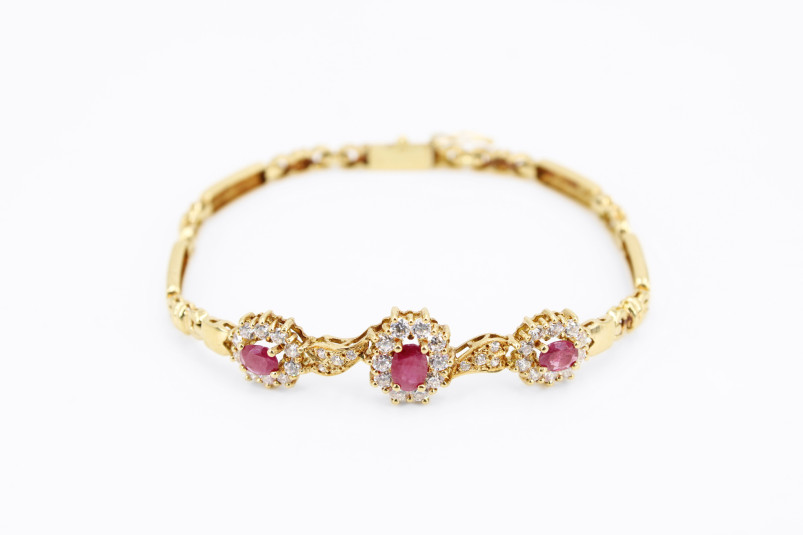 Pulsera de oro de 18k. de segunda mano. Joyería de ocasión | ROYALHYSTERIA
