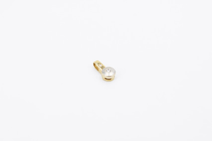 Colgante de oro combinado de 18k con diamantes. de segunda mano. Joyería de ocasión | ROYALHYSTERIA