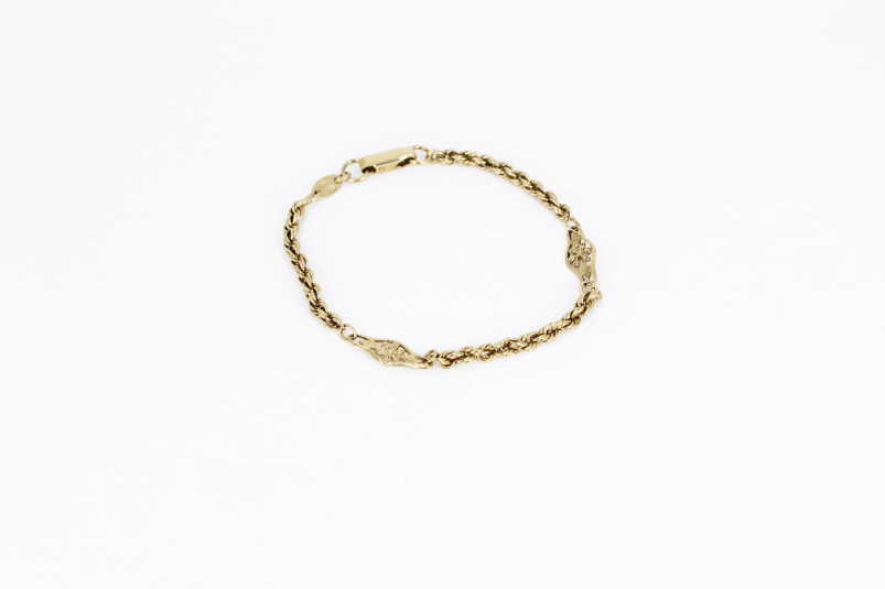 Pulsera de oro de 18k. de segunda mano. Joyería de ocasión | ROYALHYSTERIA