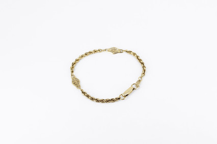 Pulsera de oro de 18k. de segunda mano. Joyería de ocasión | ROYALHYSTERIA