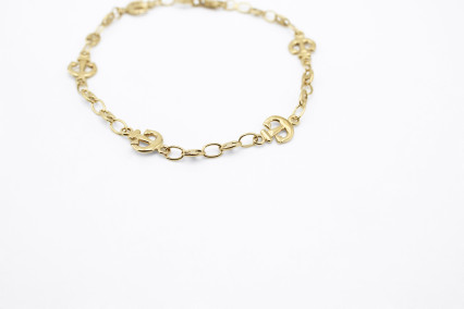 Pulsera de oro de 18k. de segunda mano. Joyería de ocasión | ROYALHYSTERIA