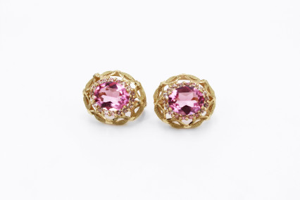 Pendiente de oro de 18k. de segunda mano. Joyería de ocasión | ROYALHYSTERIA