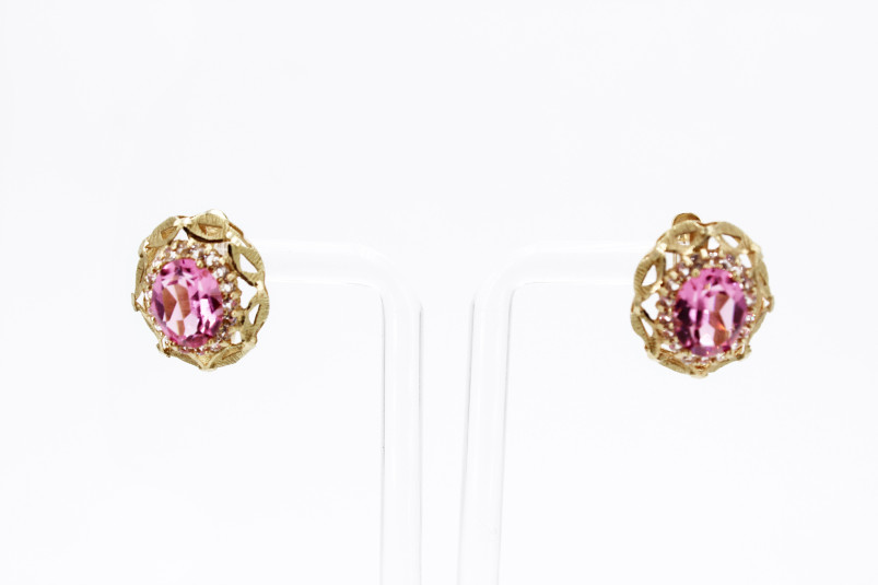 Pendiente de oro de 18k. de segunda mano. Joyería de ocasión | ROYALHYSTERIA